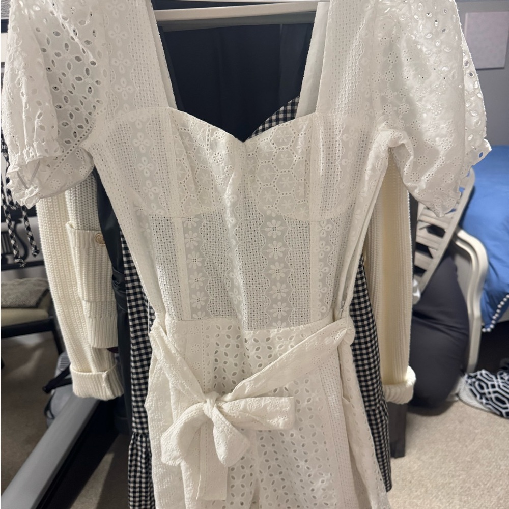 Blank NYC White Eyelet Mini Dress